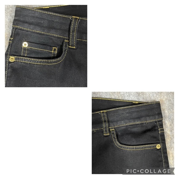 Michael Kors Dark Blue/Black Boot Cut Dressy Casual Closet Staple Jeans - Sz 8 - Picture 5 of 15